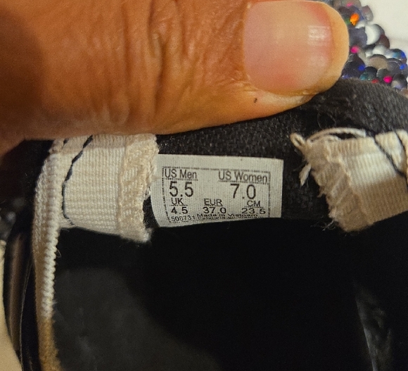 Vans Black‎ Sequin Slip-On Sneakers - Picture 10 of 11